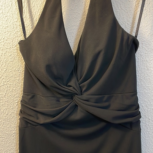 WHBM S2 halter cocktail dress - Picture 2 of 4